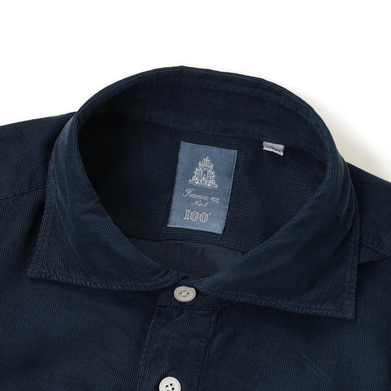 100周年記念モデル】Finamore フィナモレ メンズ シャツ コーデュロイ