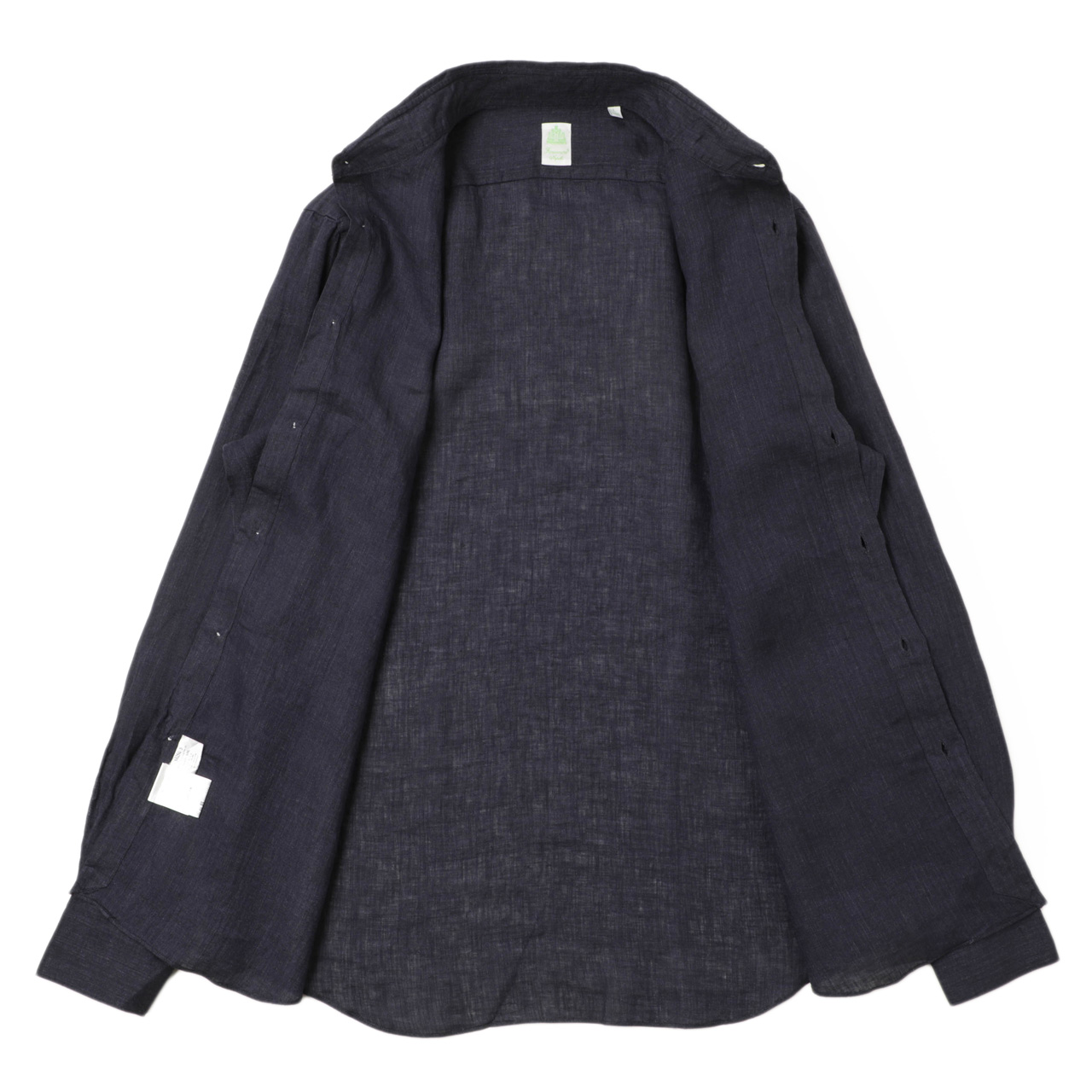 Finamore(フィナモレ) SIMONE リネン ダークネイビー サイズＬ Finamore フィナモレ シャツ カッタウェイ リネン SIMONE BALI