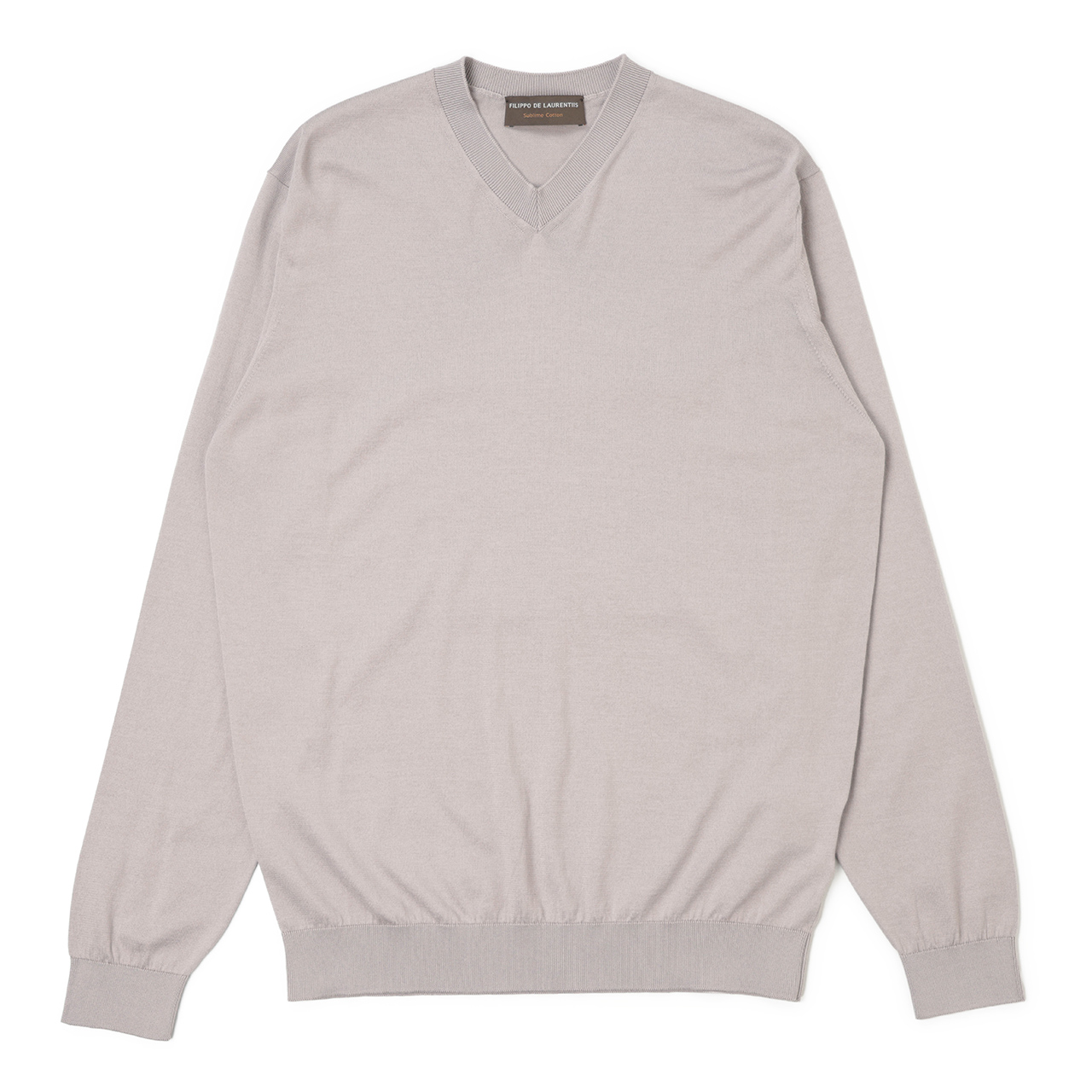【美品】 Filippo de Laurentiis ホワイトセーター FILIPPO DE LAURENTIIS（フィリッポ デ ローレンティス）7ゲージウール