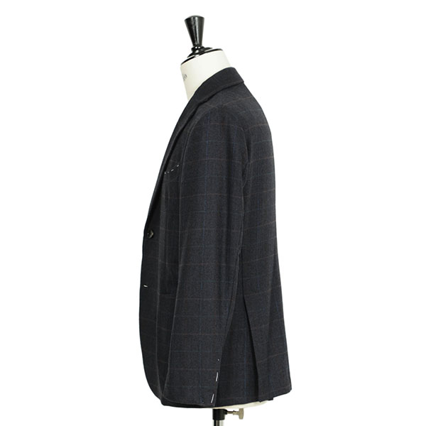 Finjack ブラック カシミヤグアナコ　ジャケット　サイズ46 Finjack ブラック カシミヤグアナコ ジャケット サイズ46 - メルカリ