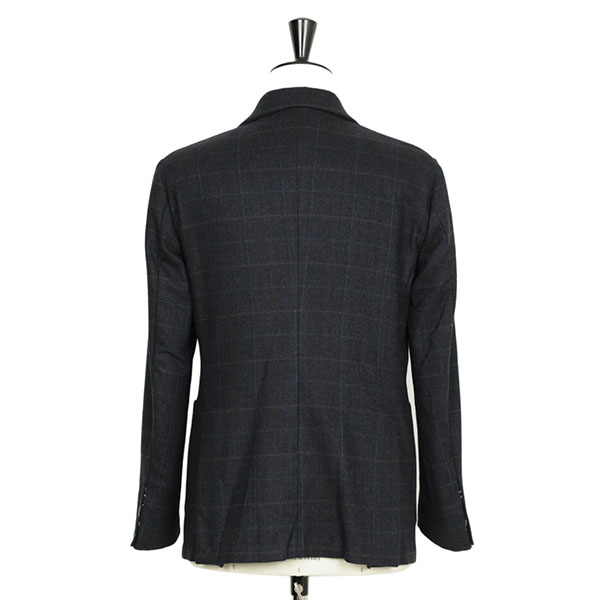 Finjack ブラック カシミヤグアナコ　ジャケット　サイズ46 Finjack (フィンジャック) グアナコカシミヤ ブラックジャケット