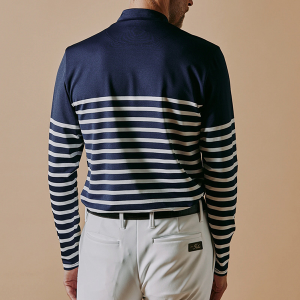 FR2 GOLF サイズ 2XL ブラックストライプ　モックネックシャツ FR2 GOLF サイズ 2XL ブラックストライプ モックネックシャツ