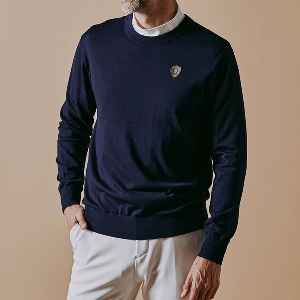 COLMAR コルマー　ネイビー フード付きゴルフワンピース クリフメイヤー[公式] カット×布帛リメイク風ワンピース LADYS