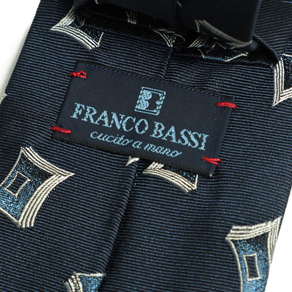 franco bassi フランコバッシ ネクタイ 小紋柄 シルク ランダム