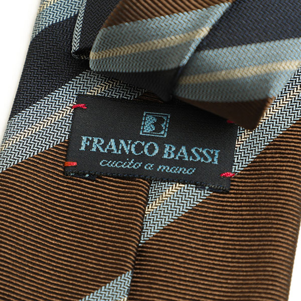 フランコバッシ franco bassi ネクタイ レジメンタル シルク マルチ