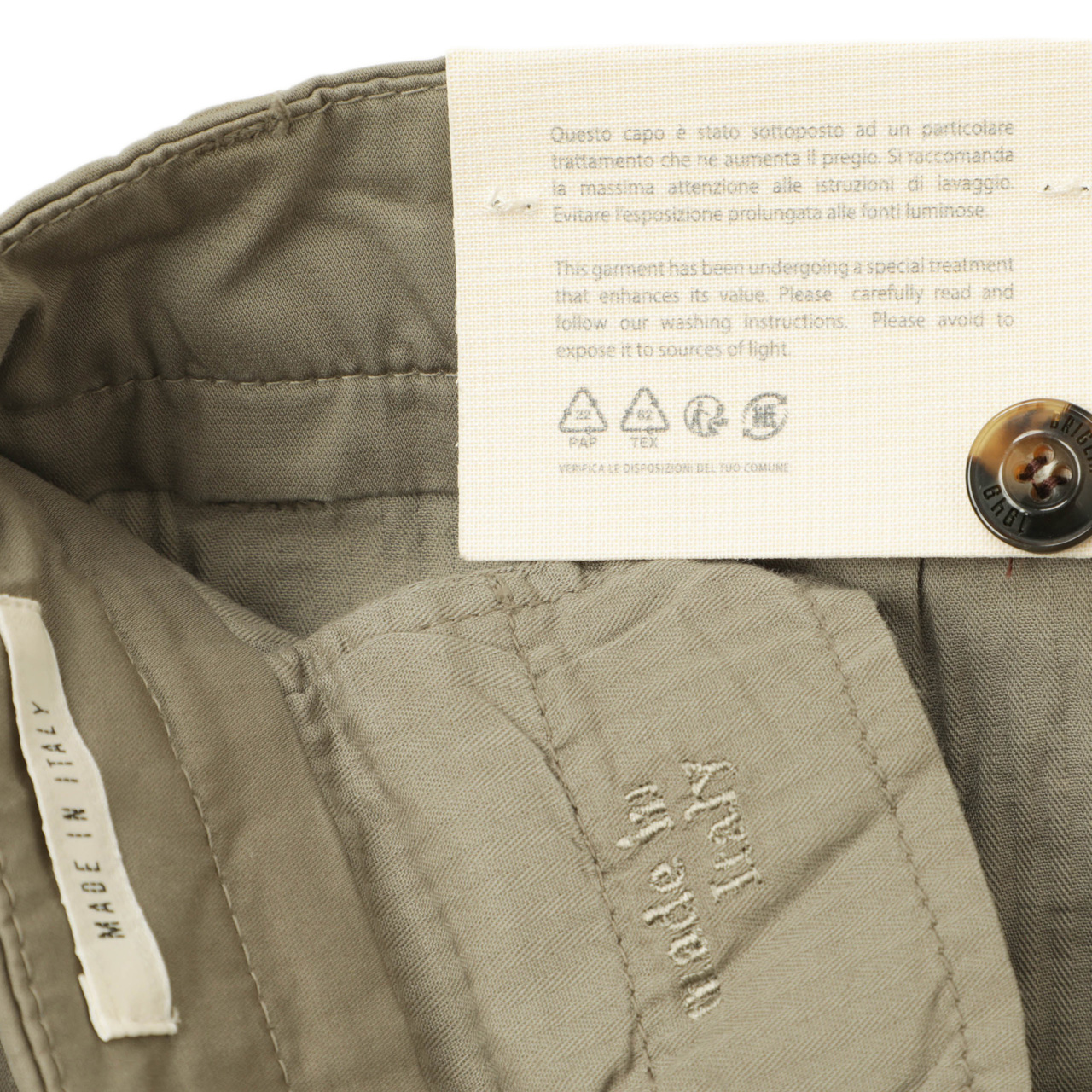 BRIGLIA 1949 ブリリア カーゴパンツ オリーブ 44 BRIGLIA 1949ブリリア 1949 カーゴパンツ干場