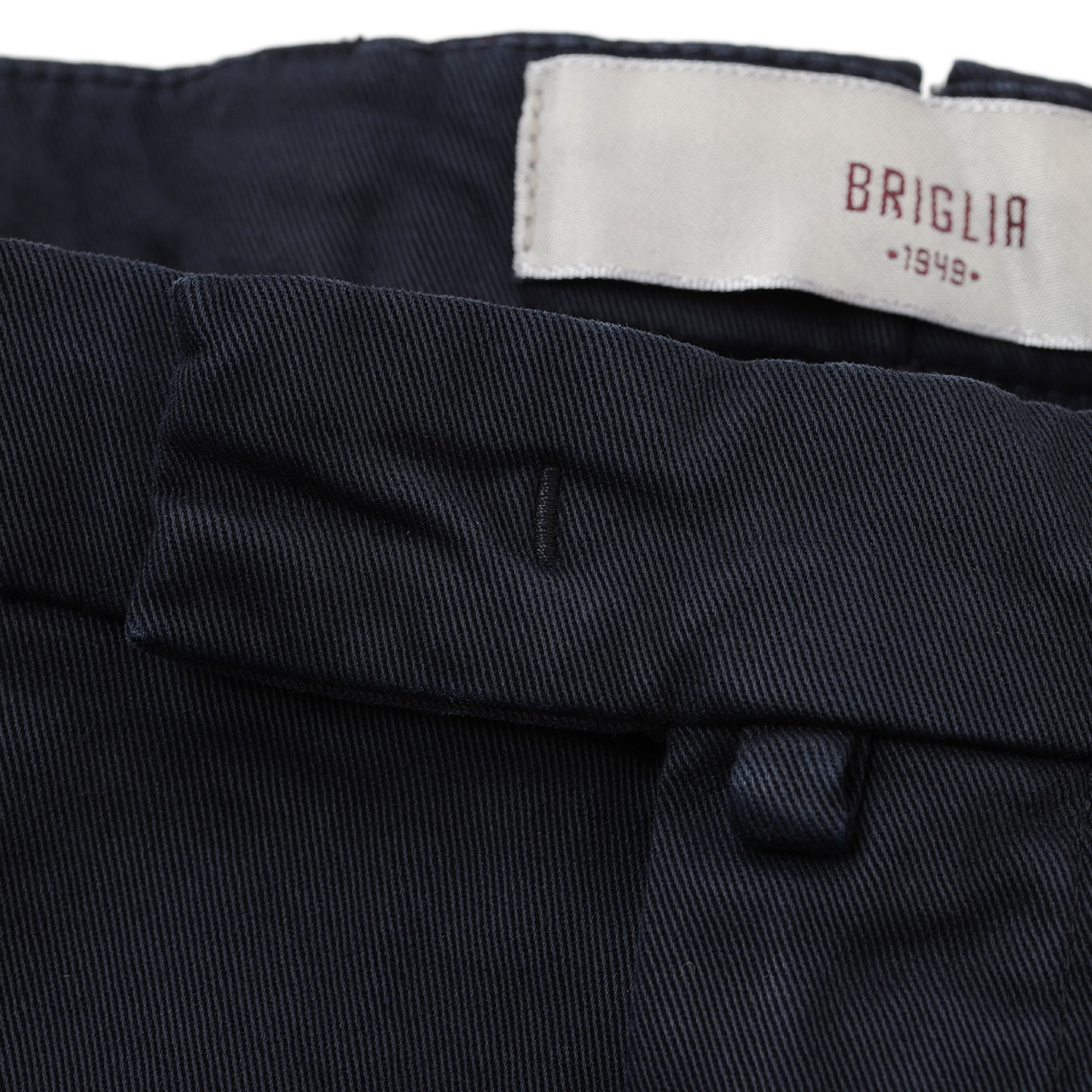 BRIGLIA 1949 BG07 コットン ストレッチ ワンプリーツ ネイビー 15.JPG