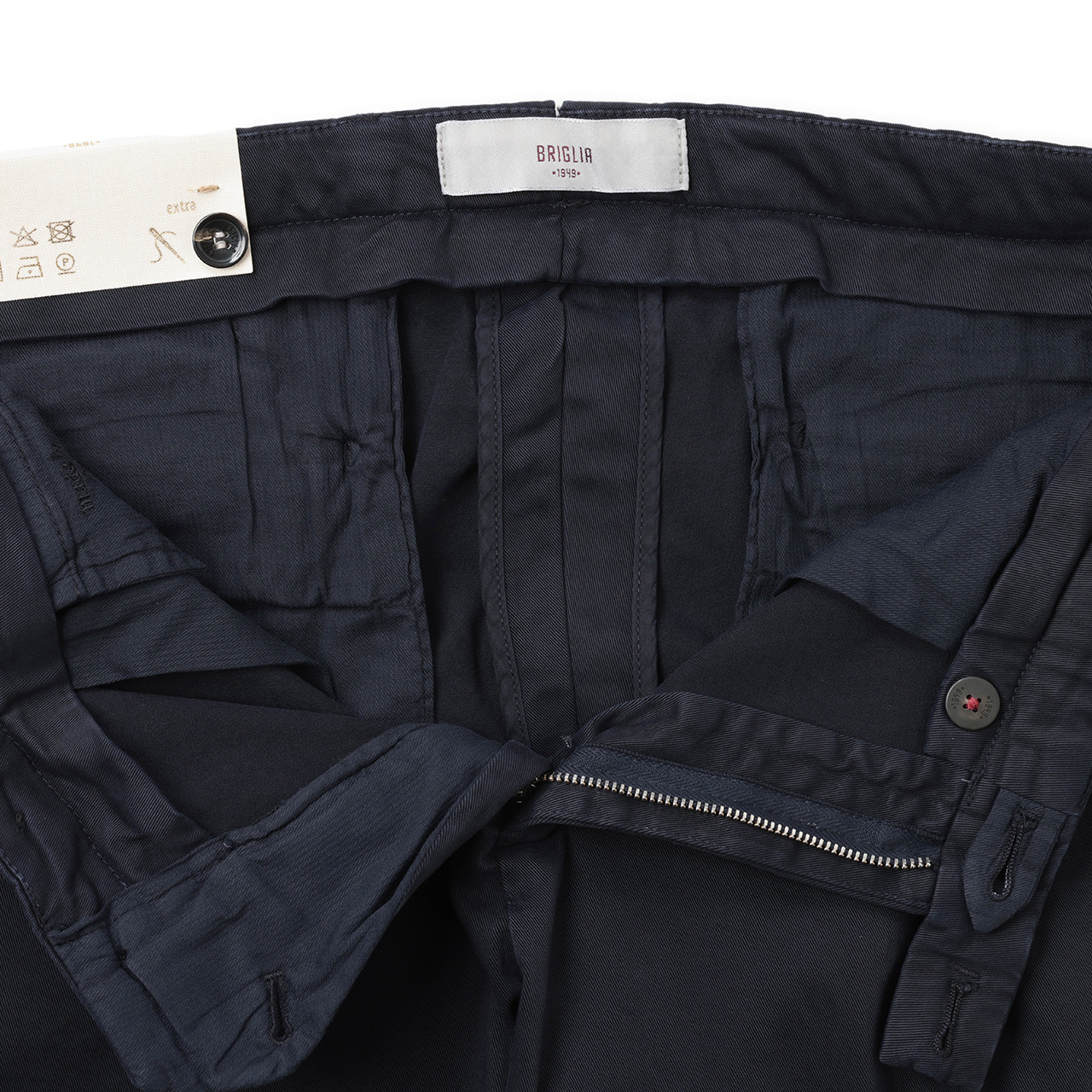 BRIGLIA 1949 ブリリア 1949 パンツ スラックス ワンプリーツ コットン