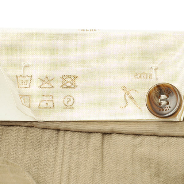 BRIGLIA 1949 BG61 コットンリネンストレッチ ノープリーツパンツ 春夏