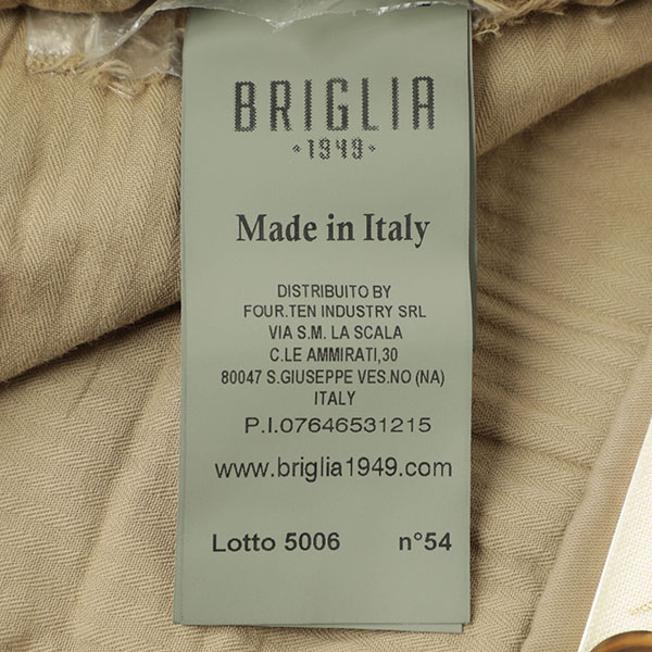 BRIGLIA 1949 ブリリア 1949 ノープリーツ コットン ストレッチ