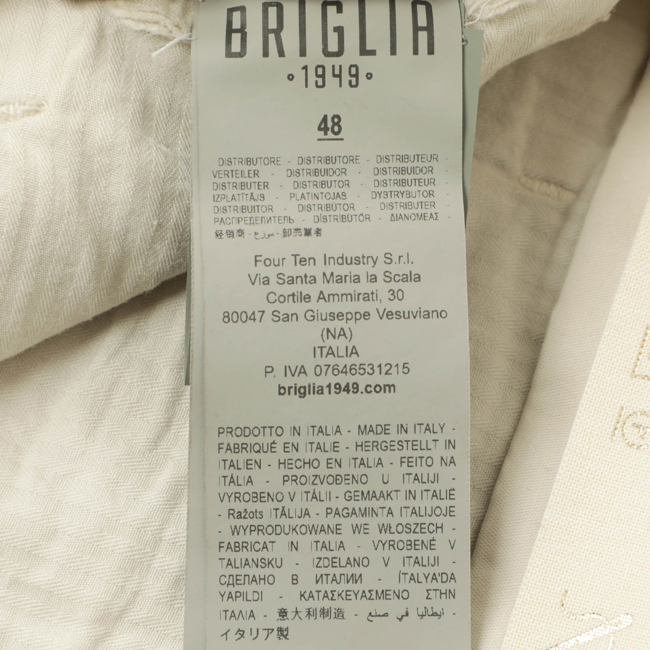 ☀︎美品 BRIGLIA 1949 イタリア製 定価¥35,000程 BRIGLIA 1949〈ブリリア1949〉公式通販｜Gente di Mare ONLINE STORE