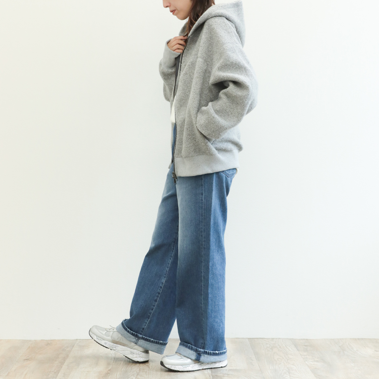 PROTAGONISTA プロタゴニスタ ニット パーカー フーディー ダブル