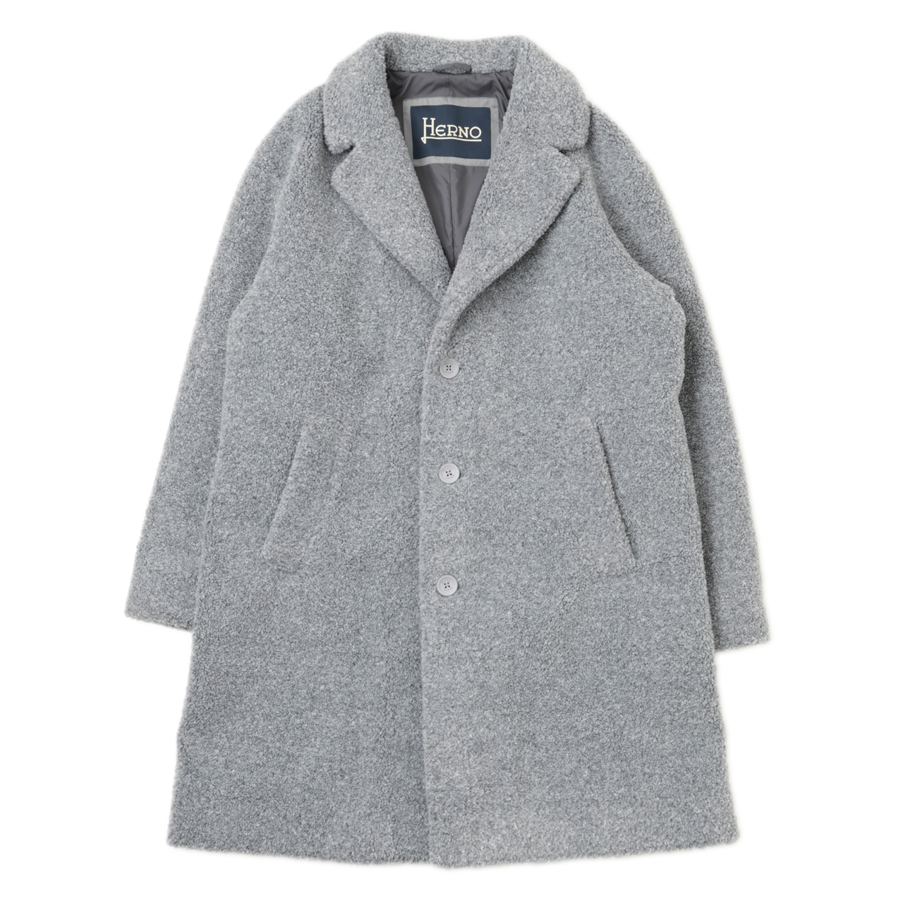 HERNO ヘルノ コート テディベア チェスター 3B シングル ロング丈