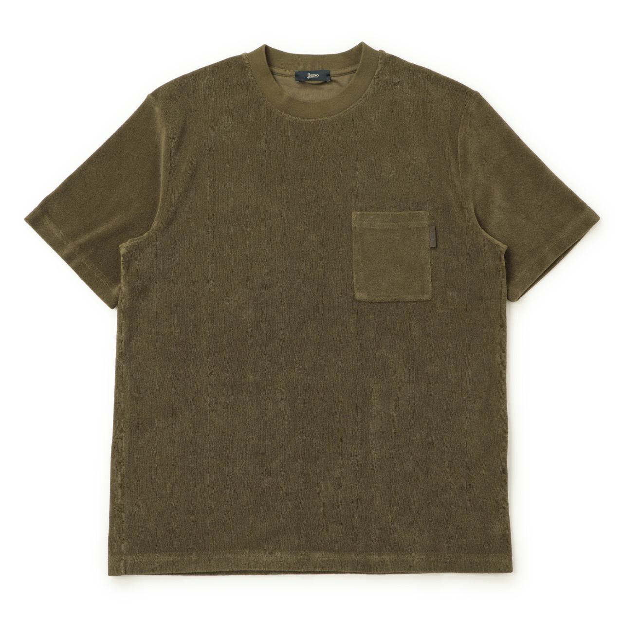 HERNO ヘルノ Tシャツ カットソー パイル ジャージ ポケT HERNO ヘルノ Tシャツ カットソー パイル ジャージ ポケT