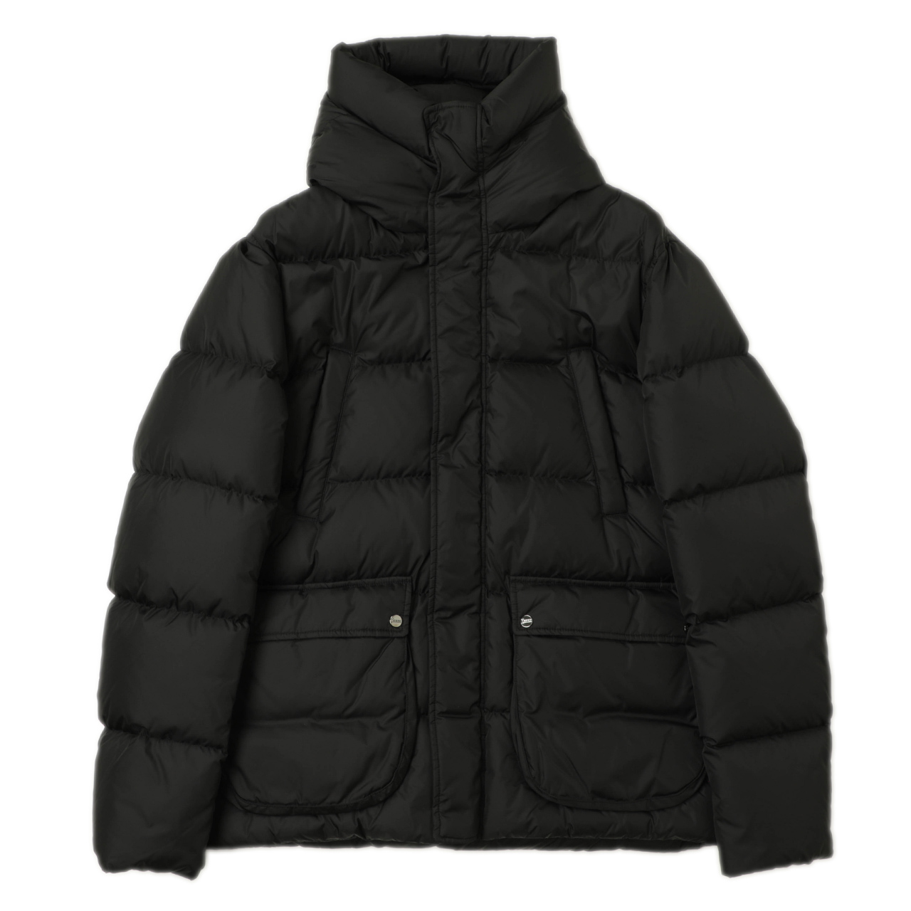 詩HERNO ヘルノ リバーシブル ダウンジャケット ショート丈 黒 40 詩HERNO ヘルノ リバーシブル ダウンジャケット ショート丈 黒 40