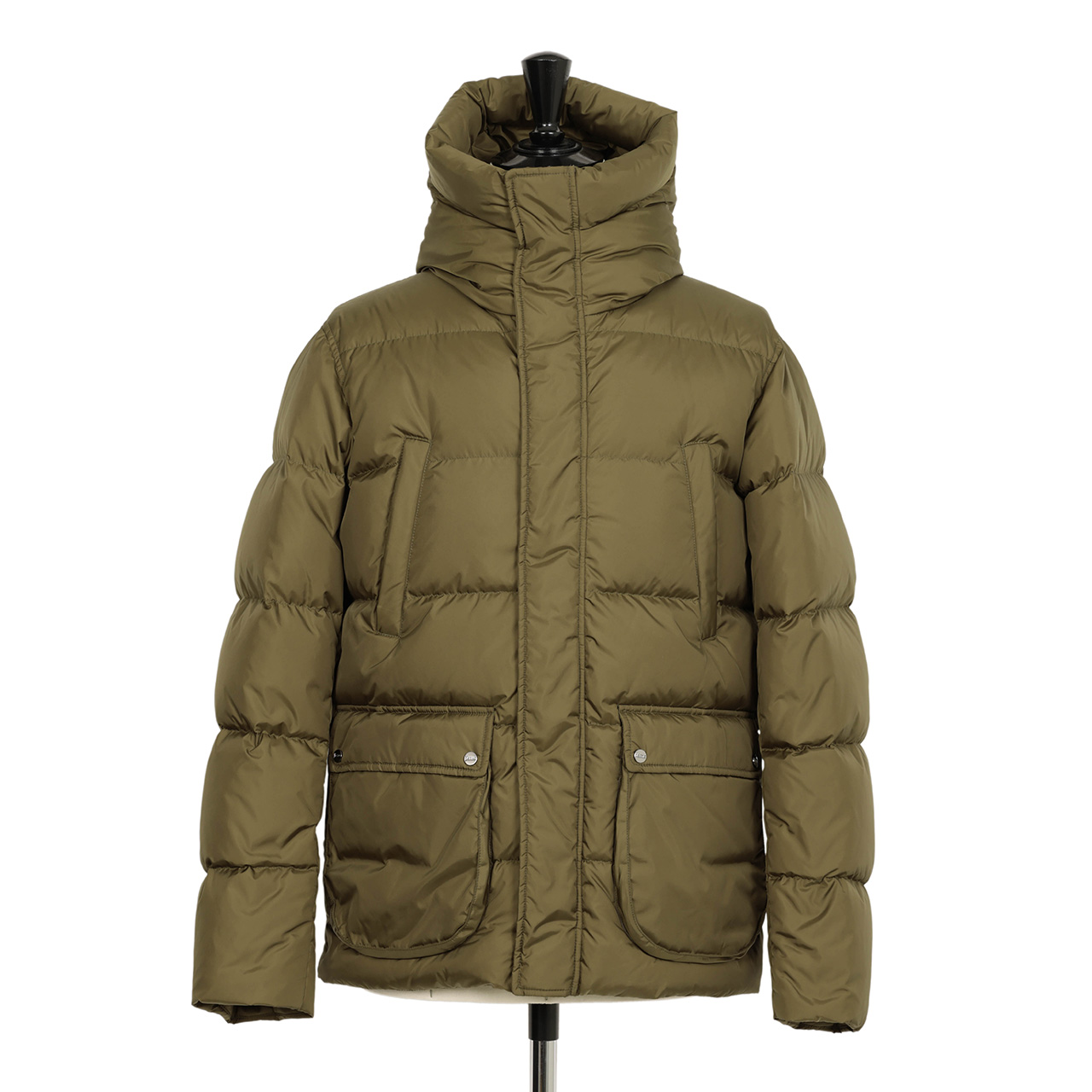 HERNO ヘルノ ダウン ジャケット ショート丈 フーデッド ナイロン 撥水