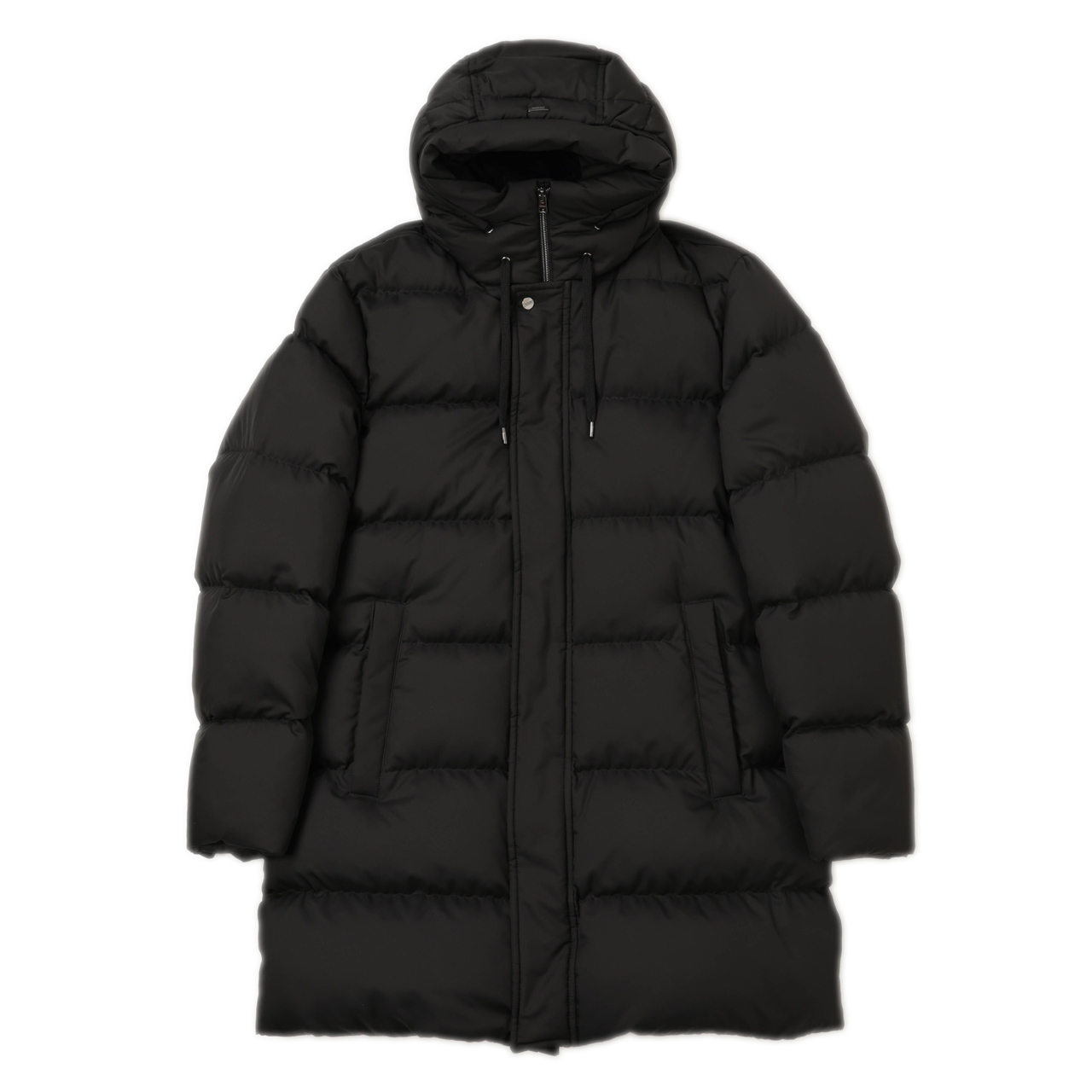 HERNO ヘルノ ダウン ジャケット ミドル丈 フーデッド ナイロン 撥水
