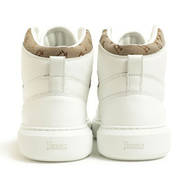 HERNO ヘルノ スニーカー ハイカット レースアップ レザー コート