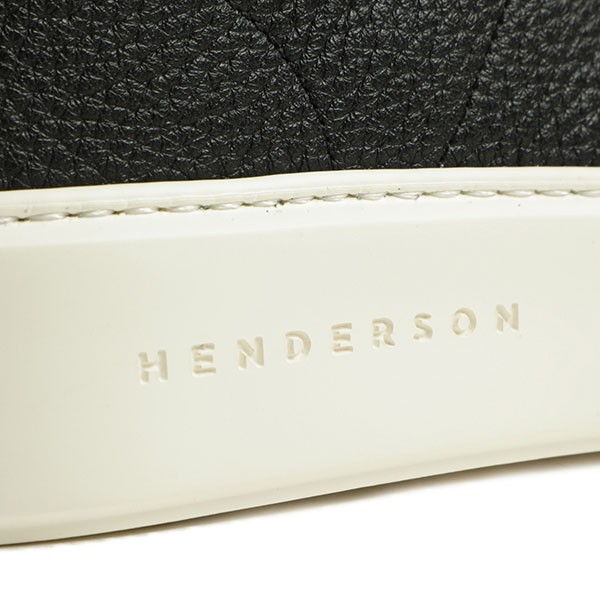 HENDERSON ヘンダーソン メンズ 靴 スニーカー ローカット レザー シボ 