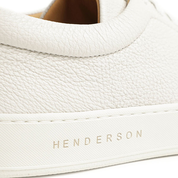 HENDERSON ヘンダーソン メンズ 靴 スニーカー ローカット レザー シボ ...