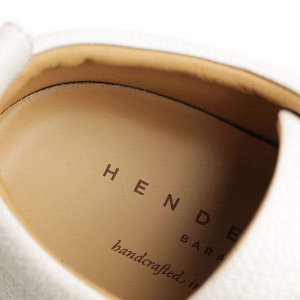 HENDERSON ヘンダーソン メンズ 靴 スニーカー ローカット レザー シボ ...