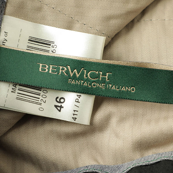 BERWICH ベルウィッチ BERTO ベルト パンツ テーパード ワンプリーツ