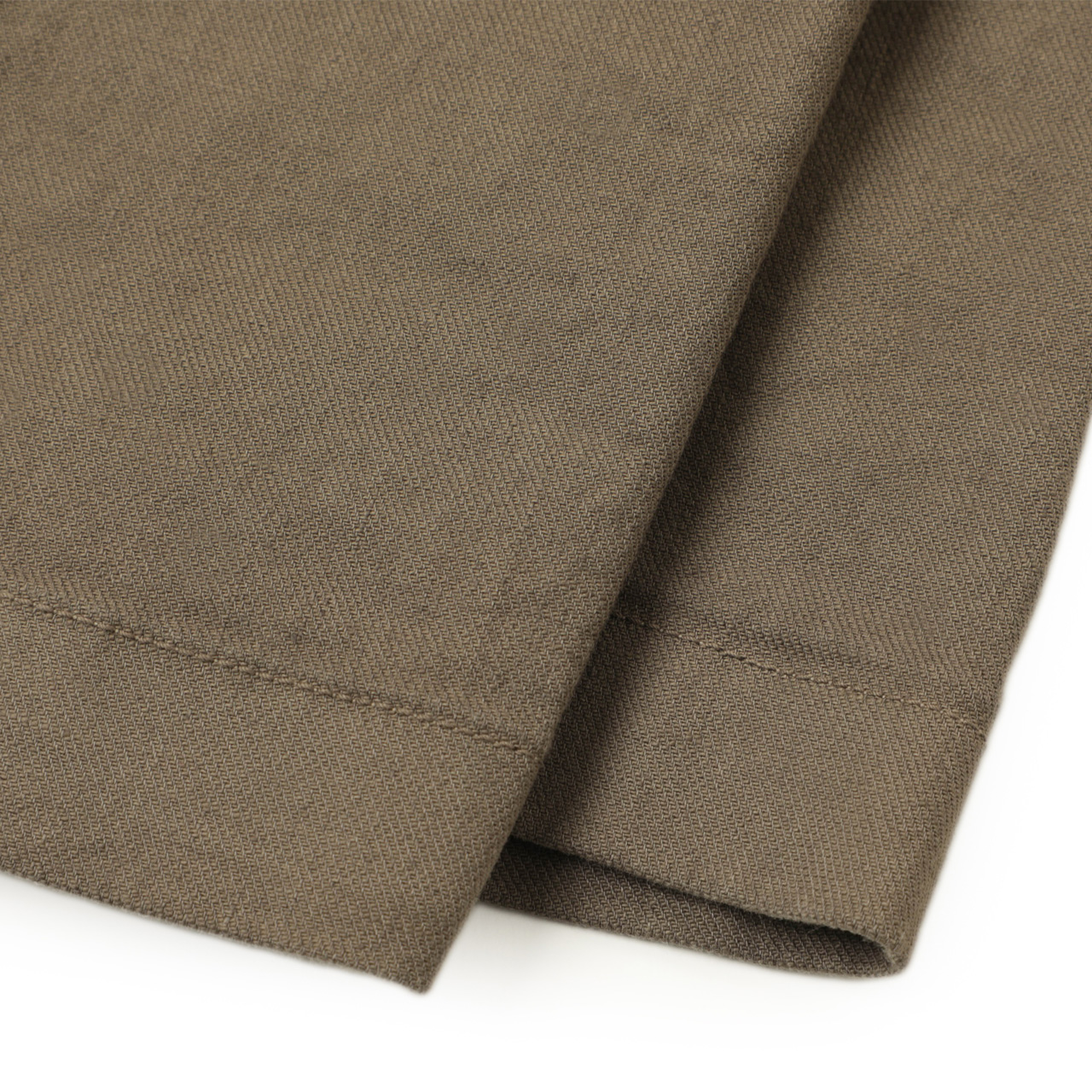 未使用　ベルウィッチ BERWICH コットンリネンパンツ46 ブラウン BERWICH（ベルウィッチ）SCOTCHスコッチ コットンリネンソリッド