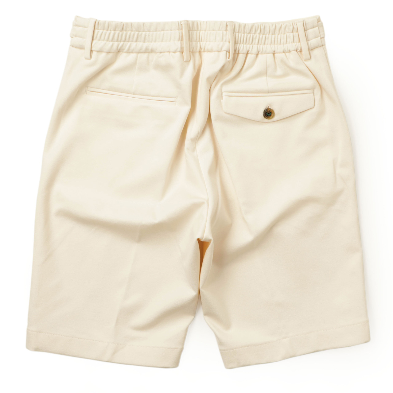 ベルウィッチ ベルト【菅原靴店】ジャージーショートパンツ　アイボリー　46 ベルウィッチ ベルト【菅原靴店】ジャージーショートパンツ アイボリー 46