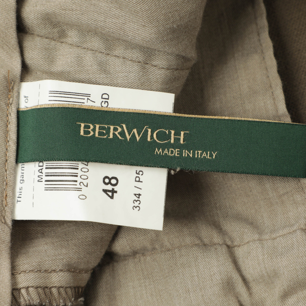 BERWICH ベルウィッチ JMORELLO GD モレロ パンツ テーパード ノー
