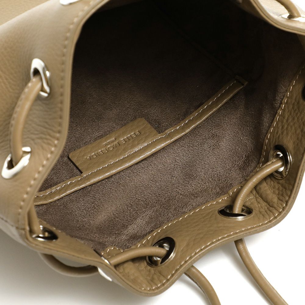 PELLE MORBIDA ペッレモルビダ ドローストリングバッグ 巾着型 PMO