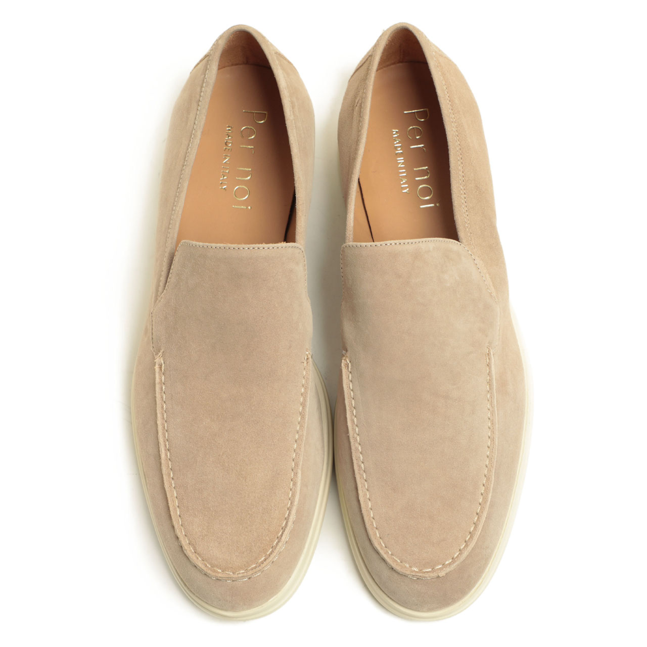 Per noi ペルノイ スニーカー メンズ スリッポン レザー スエード U