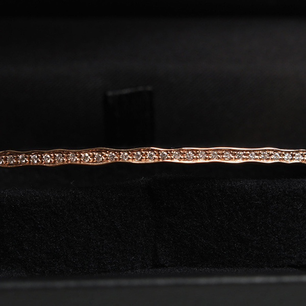 Pernoi ペルノイ バングル ブレスレット LFO-20-0860 K18 2mm幅