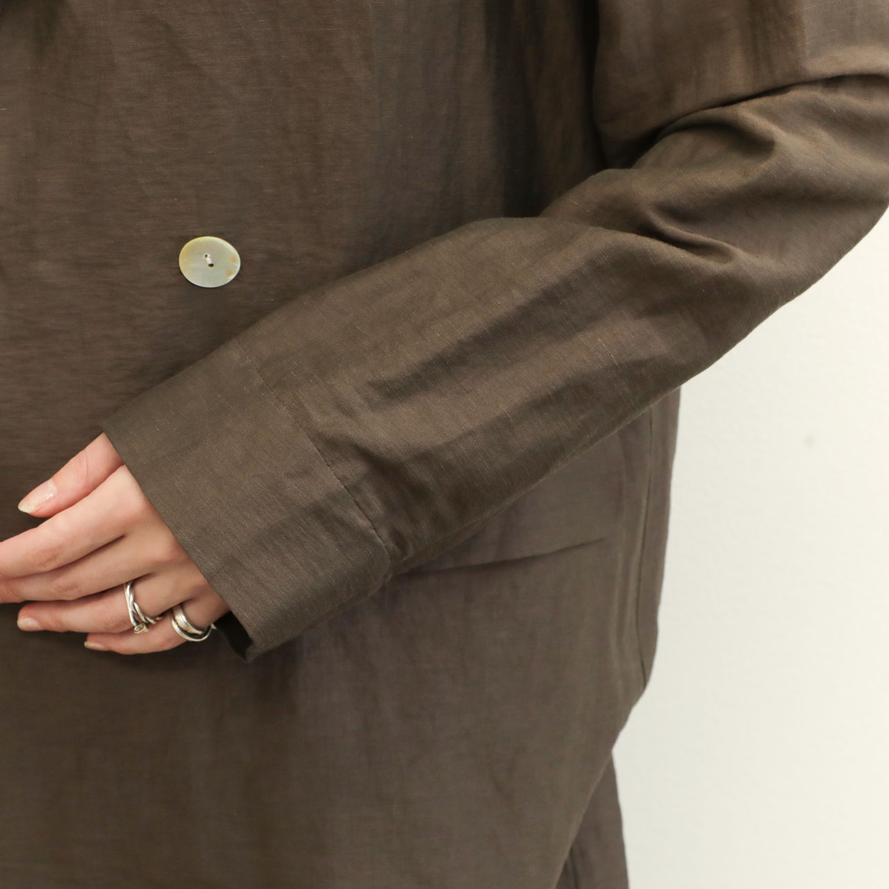 MICA&DEAL マイカアンドディール　リネンダブルジャケット MICA&DEAL マイカアンドディール シアーライトジャケット ダブル