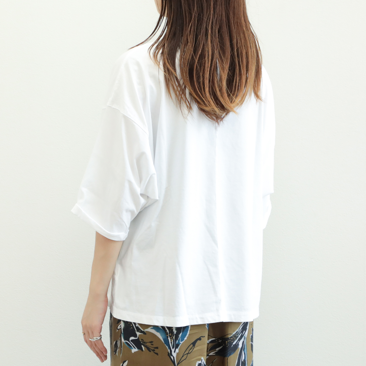 MICA&DEAL マイカ＆ディール　コットン レタード Tee 日本製　F MICA&DEAL マイカ＆ディール Tシャツ 0125109040 レディース