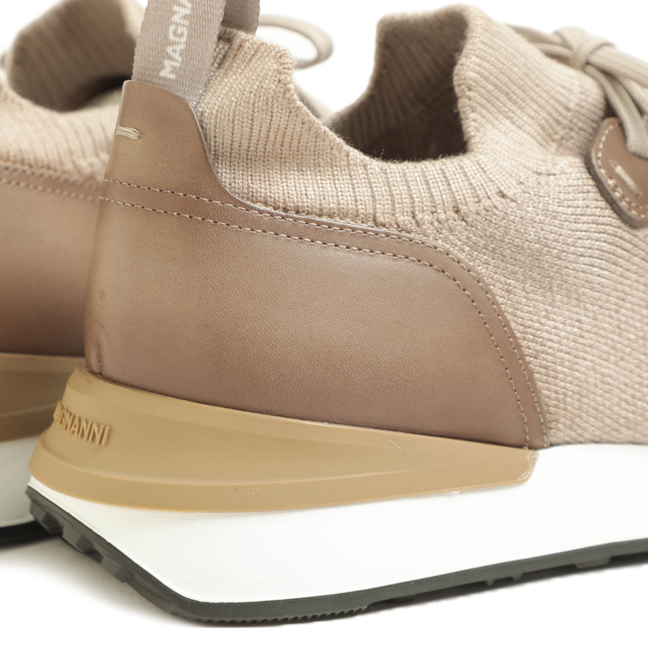MAGNANNI マグナーニ スニーカー ニット×レザー ランニングシューズ