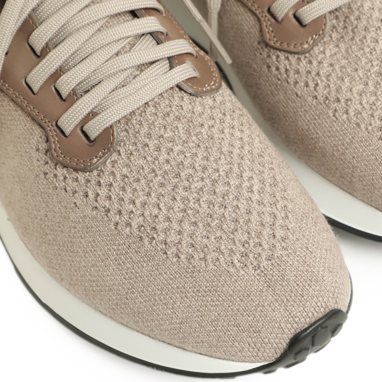 MAGNANNI マグナーニ スニーカー ニット×レザー ランニング