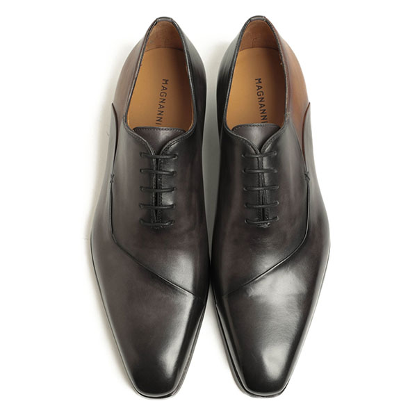 【美品】MAGNANNI マグナーニ ビジネスシューズ ストレートチップ 39 ストレートチップ ラバーソール ブラック | 15676 BL – MAGNANNI