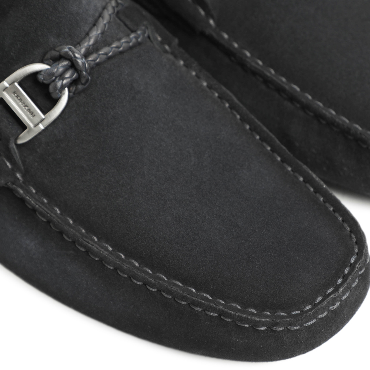 極美品　MAGNANNI 綺麗なスリッポン　EU41 ダークネイビー スリッポンスニーカー ウーブンレザー ダークブルー | 25561 DBU