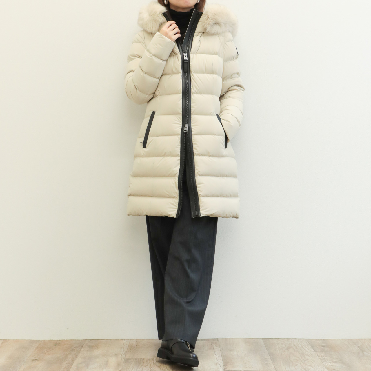 MACKAGE マッカージュ ダウン コート パーカー フーデット ナイロン