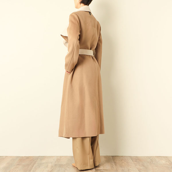 MACHATT マチャット オーバーカラー ウール コート ベージュ MACHATT マチャット オーバーカラー ウール コート ベージュ