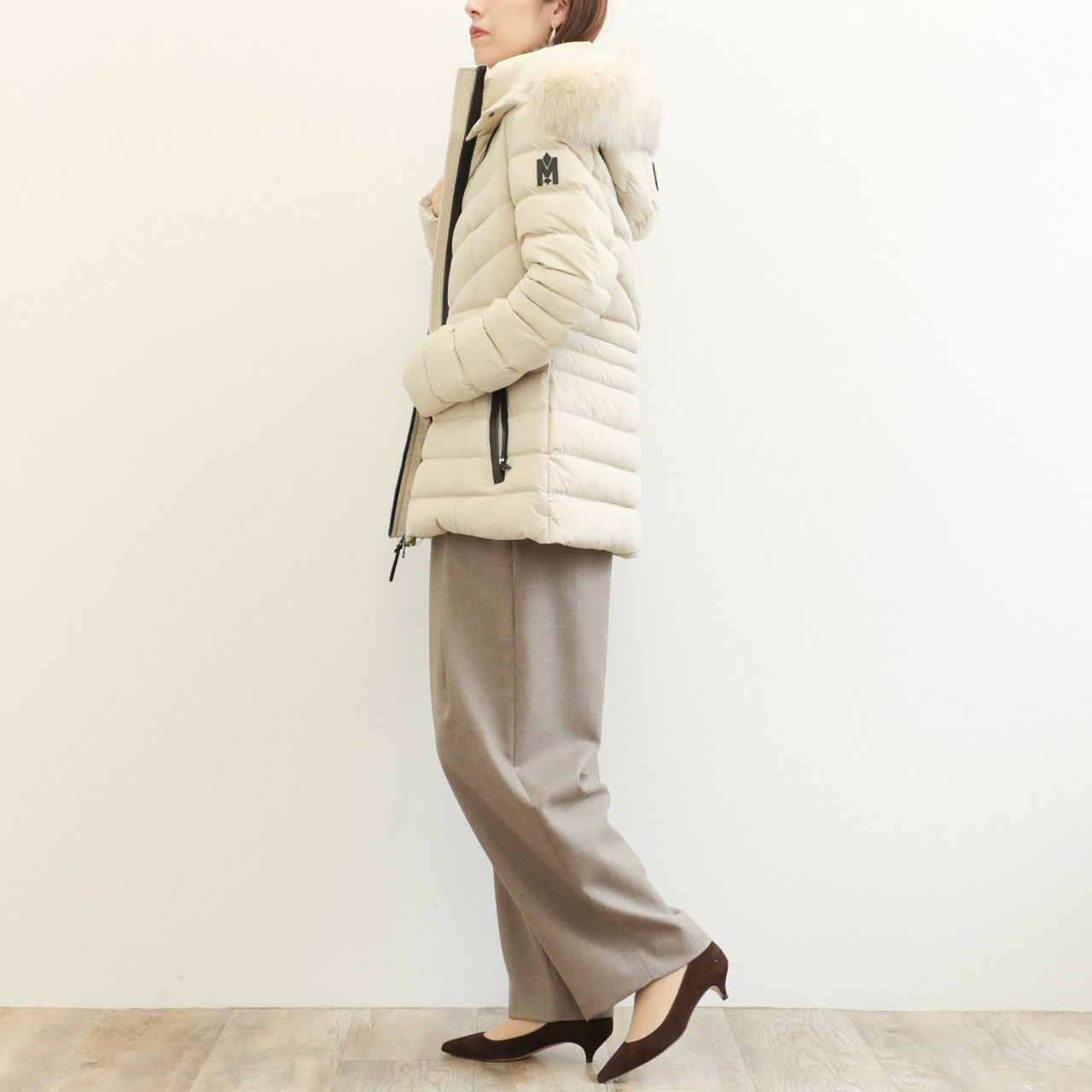   マッケンジー ダウンジャケット ベージュ Mackage MACKAGE マッカージュ ダウンジャケット PATSY-F