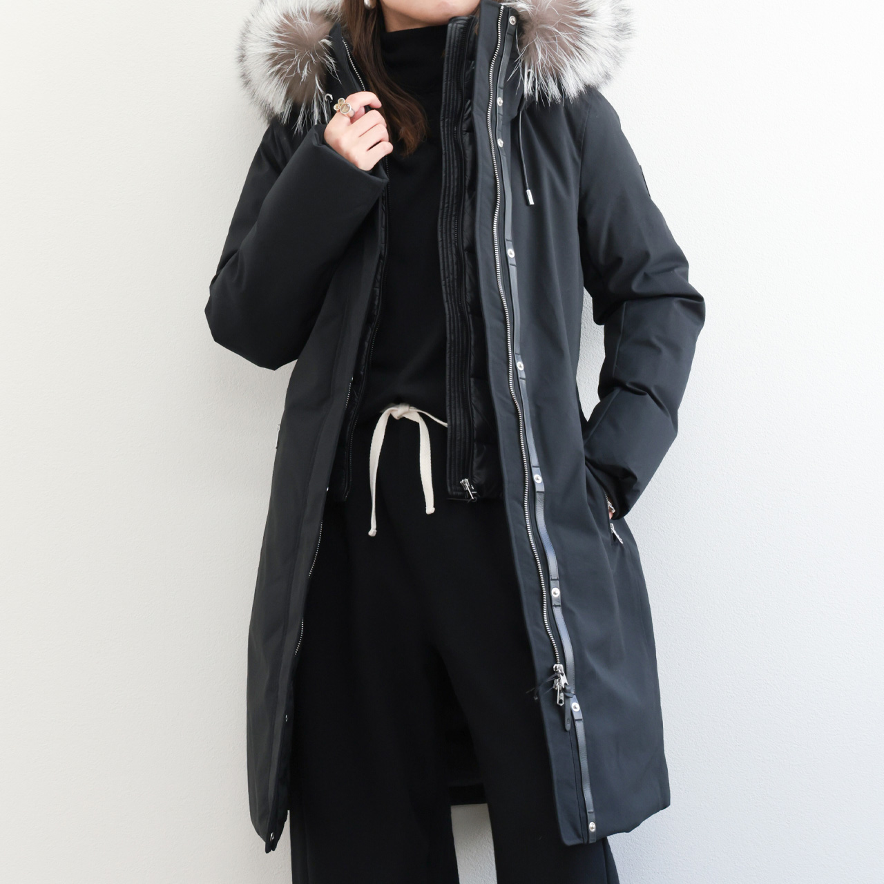 MACKAGE マッカージュ ダウン レディース コート ロング丈パーカー