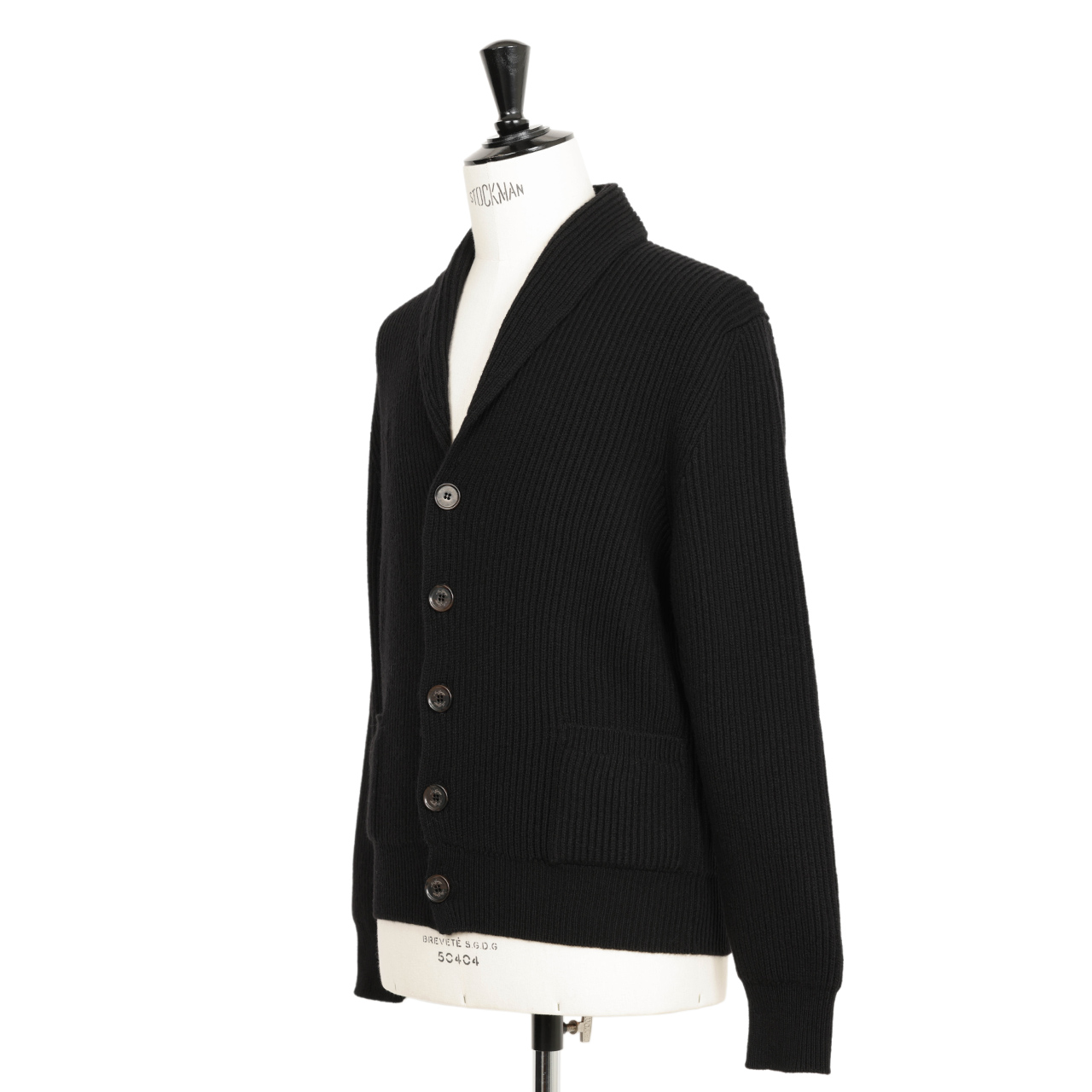 48ブラックマックジョージショールカラーカーディガンニット　カシミア　干場 48ブラックマックジョージショールカラーカーディガンニットカシミア干場