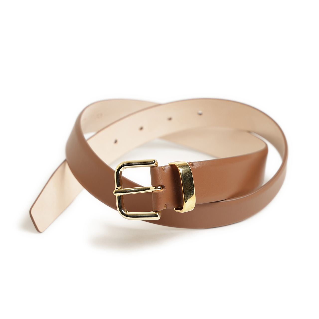 MANUELA マヌエラ ベルト レザー ゴールドバックル 30mm幅 AG1329 LION