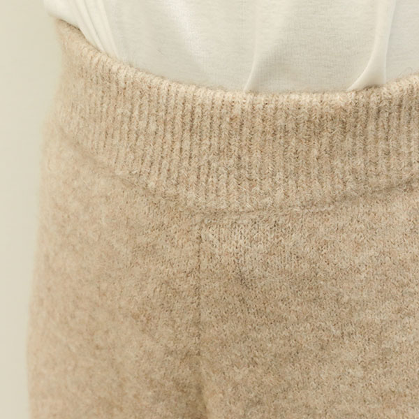 marmors マルモア ワイドパンツ ニット シャギー アルパカ shaggy alpaca knit pants 0224303085 BEIGE/ ベージュ｜marmors｜菅原靴店