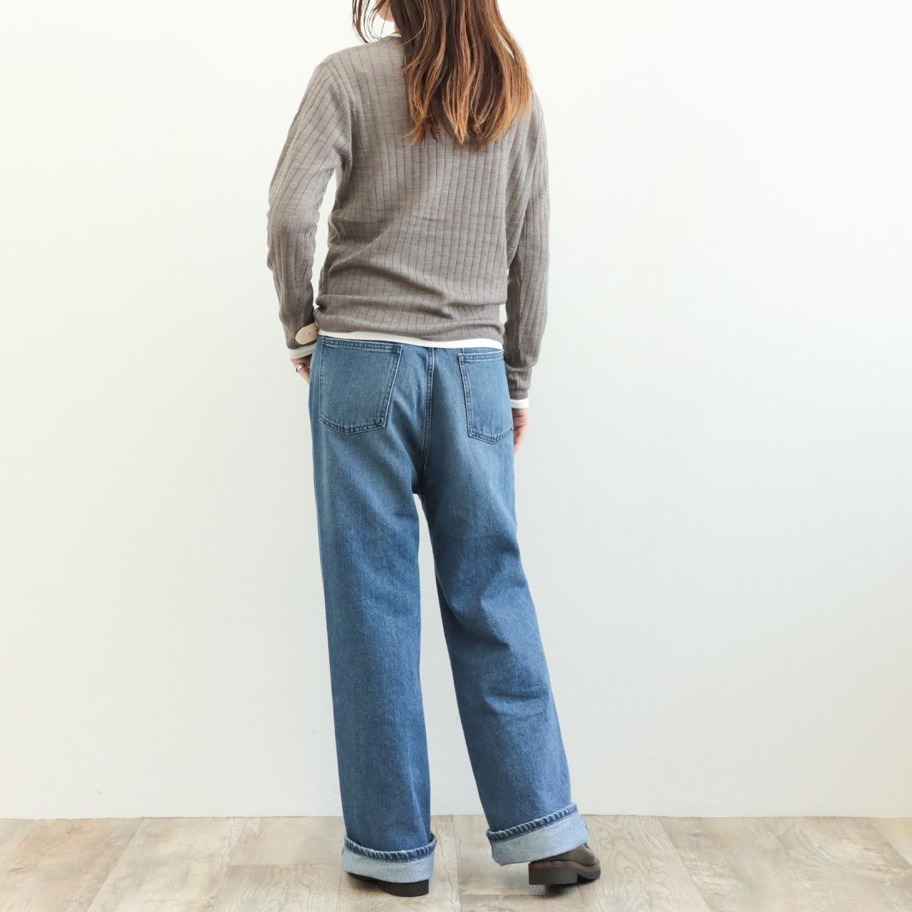 marmors マルモア レディース ニット レイヤード 長袖 ウール メリノ