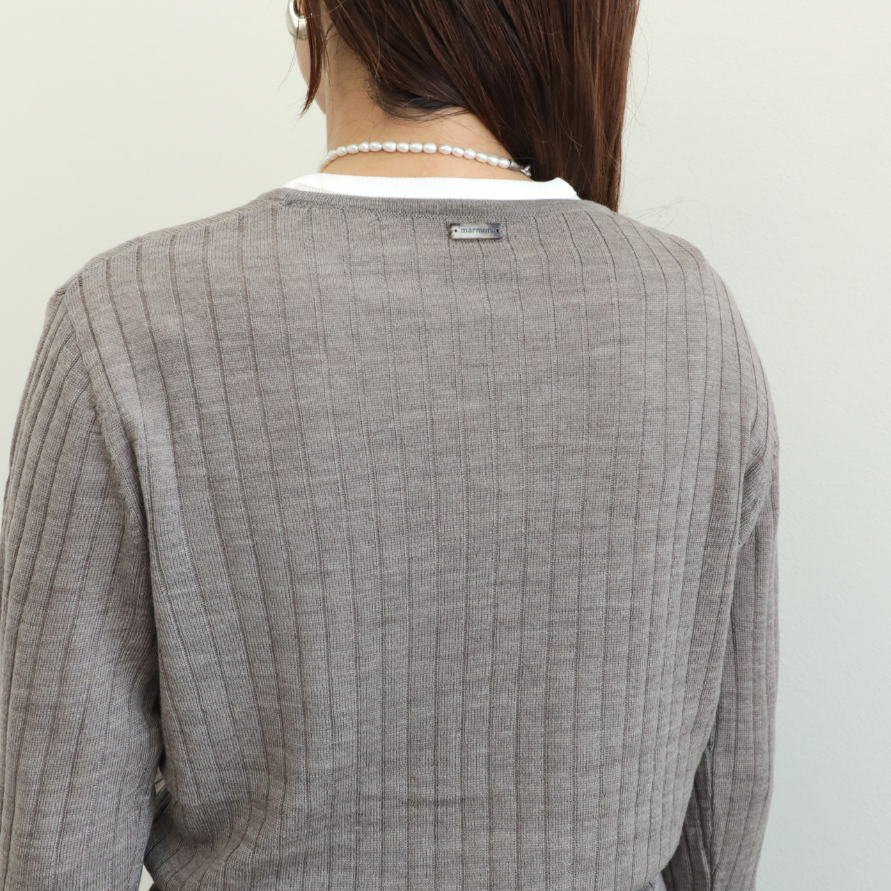 marmors マルモア レディース ニット レイヤード 長袖 ウール