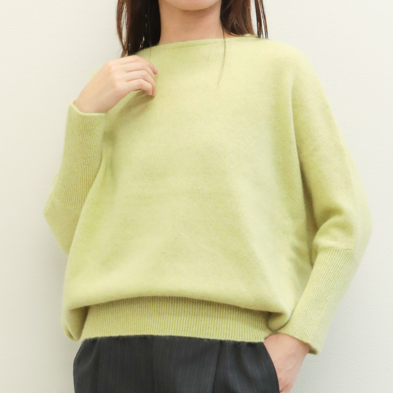 marmors マルモア レディース ニット 長袖 ボートネック ウール ヤク