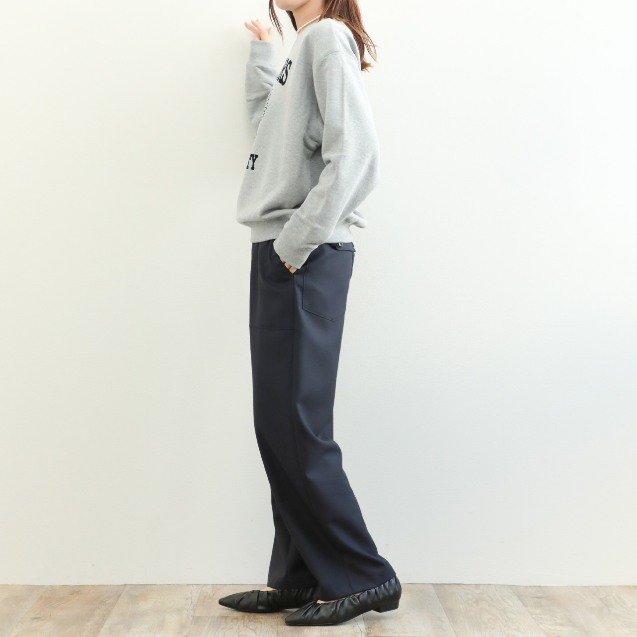 marmors マルモア レディース スウェット 長袖 丸首 クルーネック