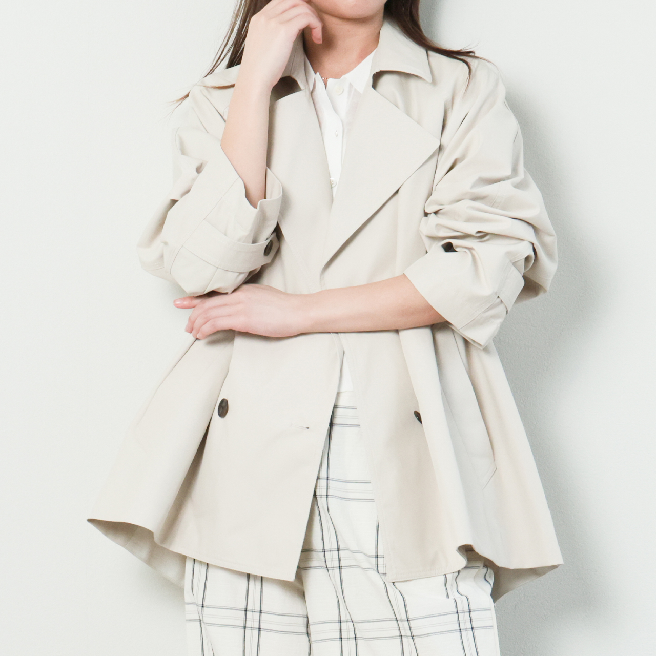 marmors マルモア . ロング ガウン ニット カーディガン marmors【マルモア】 herringbone jacquard cardigan OATMEAL (0224308080)
